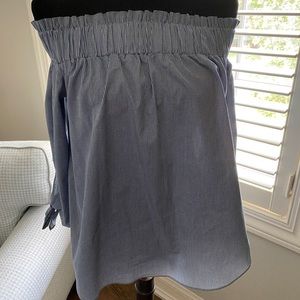 H&M cotton off shoulder top